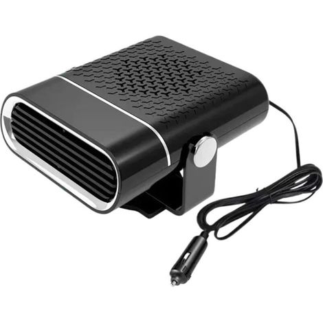 Tragbarer 2-in-1-Lüfter, Heizlüfter und Entfroster für Lkw, Wohnmobile und Pkw, schwarz, 12 V, 150 W (1/5)