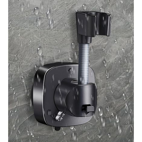 Support de Pommeau de Douche à Ventouse Rotatif 360° Sans Perçage, Réglable Universel Charge 10 kg Installation Facile en Quelques Secondes (1/5)