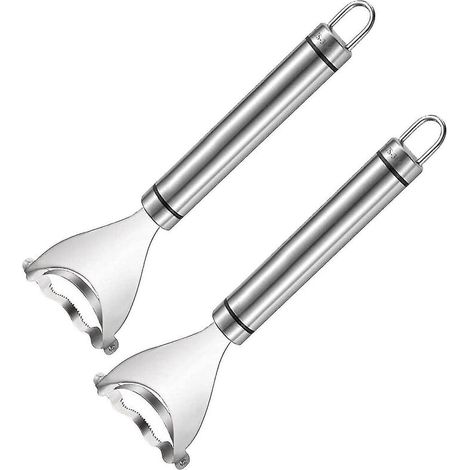 2 pièces épluch de maïs en acier inoxydable épluch d'épis de maïs outil d'épluchage de maïs (1/5)