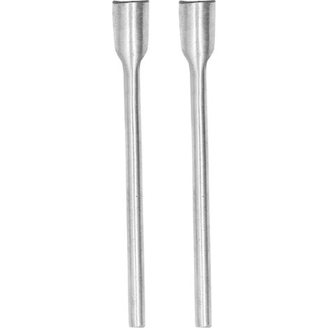 2 Pièces Emporte-Pièce Demi-Rond en Acier pour Cuir, Outil de Découpe pour Ceintures et Sangles - 10mm (1/5)
