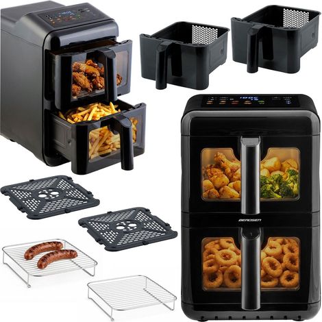 Dual Chamber Air Fryer, 11.6L, 3000W, Touchscreen