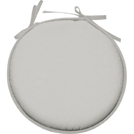 Galette de chaise ronde en polyester mastic