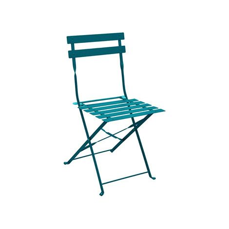SILLA PLEGABLE ACERO TURQUESA - CHAIPL183