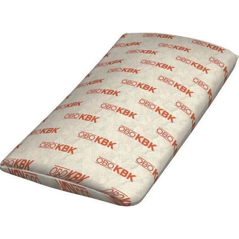 OBO Bettermann Cuscino antincendio per cavi piccolo 350x120x10mm tessuto di vetro con speciale riempimento antincendio grigio, 7202709