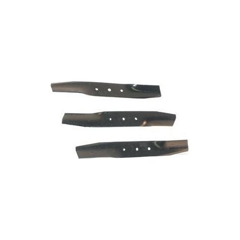 Outils Wolf – 1134900101 – Jeu de 3 lames pour tondeuse autoportée Stiga – Longueur 48cm – Compatible modèles STIGA Park 100B et WOLF MB10/MD11 (1/3)