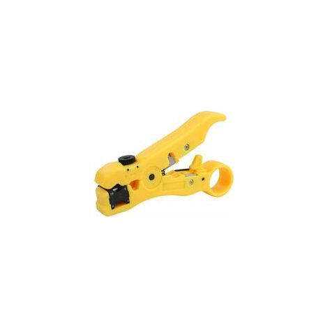 Universal Cable Stripper, Stripping Tool, Wire Stripper Cutter Tool, Coaxial RG 59/6/7/11 Cat5/6 UTP Coaxial Cable Stripper, for 125mm coaxial and data cables (1/5)