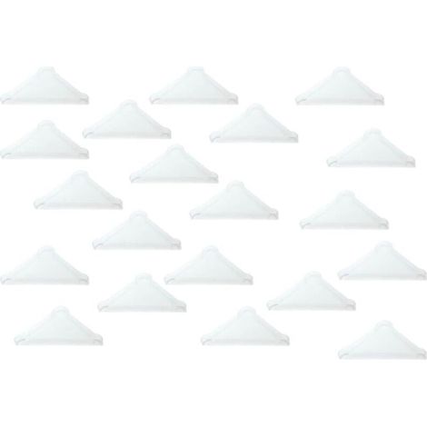 Protecteurs d'angle 5 mm pour verre pointu, miroir, carreaux de céramique, couvre-coins à triple forme 20 pièces (1/4)