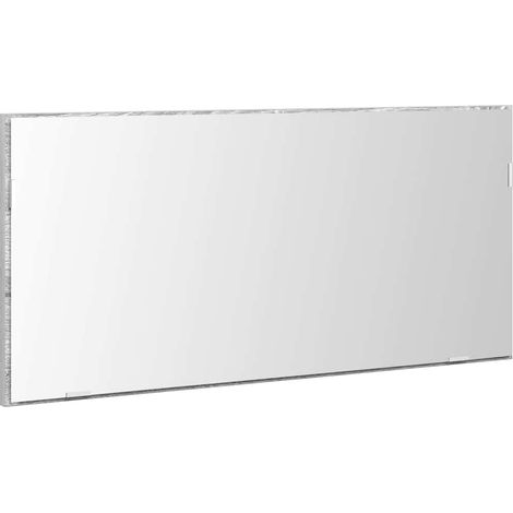 Maison Exclusive - Specchio con luci a strisce a LED Grigio sonoma alto 80 x 37 cm