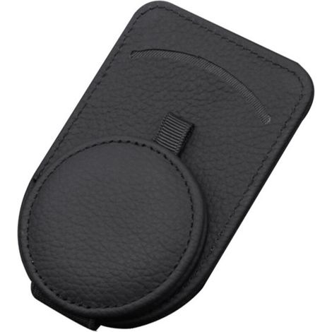 Portaocchiali da auto in pelle, portaocchiali universale per auto, portaocchiali da auto, clip per occhiali da sole per aletta parasole, occhiali da sole per aletta parasole