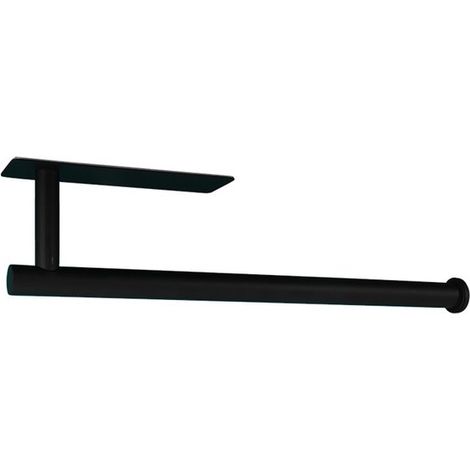 Portarrollos de papel higiénico – Montaje en pared, acero inoxidable 304, negro, no requiere perforación, con adhesivo 3M (1/5)
