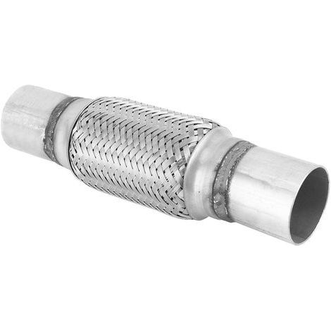 Tuyau Flexible en Acier Inoxydable 52x260mm avec Manchon Tressé pour Échappement - Installation Soudée (1/5)