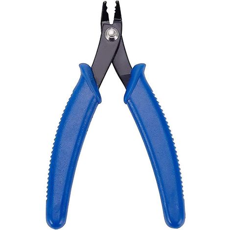 pince Perle D'outil De Bijoux (13,5 Cm, Bleu), Pince Crochet De Poigne En Pvc, Pince Bec Pointu Pour Pince De Rparation De Ligne Diy (1/5)
