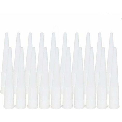 20 Pièces Cartouche Douilles Silicone Douilles embouts de Remplacement en Silicone Pointes Cartouche Cartouche Buses Buses(Diamètre intérieur de l'interface : 15 mm) (1/5)