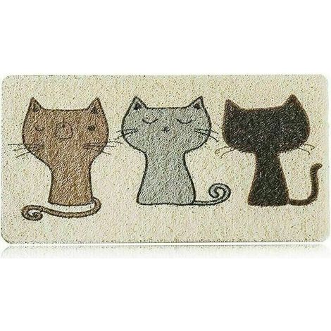 Tapis de litière pour chat Tapis de bac à litière en PVC 40 × 60 cm-Fei Yu (1/5)
