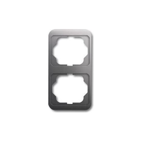 Busch-Jaeger Abdeckrahmen 2-fach Alpha nea platin Rahmen Elektro Thermoplast (1/5)