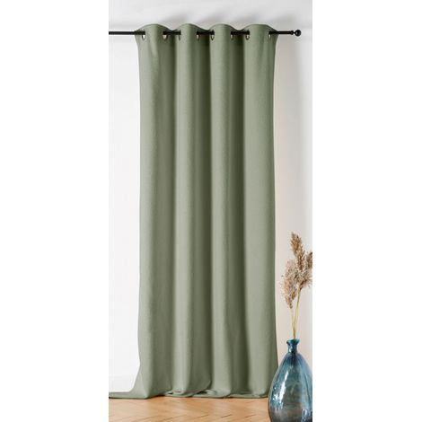 Rideau d'ameublement "mouton" - 140x240cm - Vert kaki (1/2)