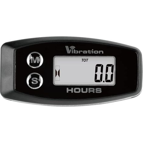 Compteur horaire de vibration sans fil, arrêt de l'utilisateur étanche pour gaz/diesel/générateur de moteur électrique compresseur moto souffleuse à neige remorque nettoyeur haute pression (1/5)