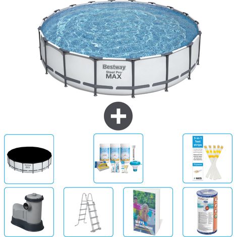 Bestway Piscina Bestway Steel Pro MAX Rotonda - 549x122 cm - 8-pezzi  S556
