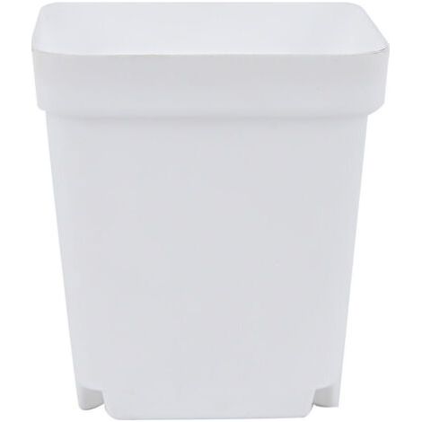 Pair Petit pot de fleurs, protection solaire, respirant et drainant, pot plastique avec plateau (1/3)