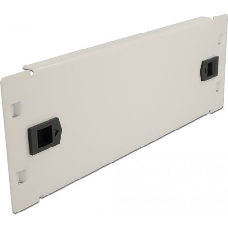 Delock 10 gabinete de red tapa ciega sin herramientas 2 u gris