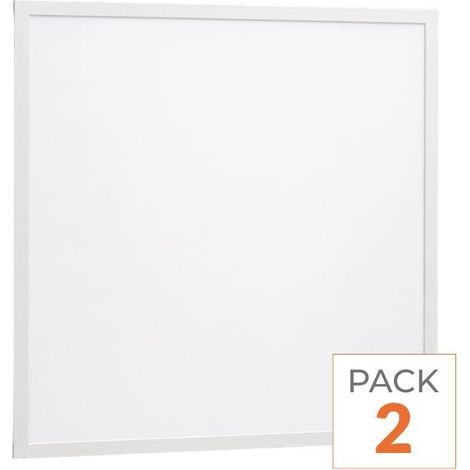Pack de 2 - Panneau LED 36W 60x60 BLANC Dimmable 110lm/W avec Détecteur de Mouvement - Blanc Froid 6000K - 8000K - SILAMP (1/2)