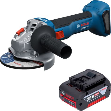 Bosch GWS 18V-8 Professional Akku Winkelschleifer 18 V 125 mm Brushless + 1x Akku 4,0 Ah - ohne Ladegerät