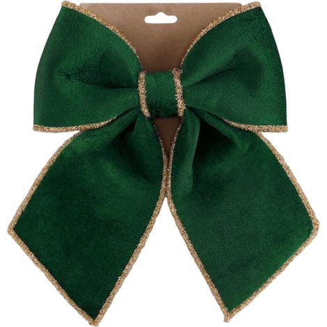 Nœud Papillon - Velours Rouge - 60 cm - Pour Arbre De Noël Et Décoration Festive - 1 Pièce (1/5)