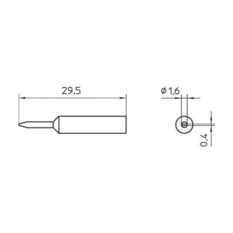 Weller WXP 65 punta para soldador 1.6 mm