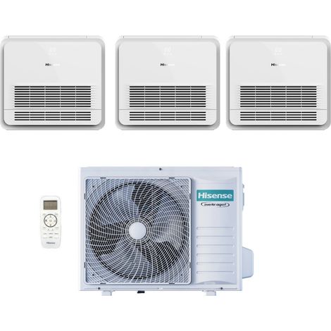 hisense trial split consola aire acondicionado 9+9+12 con 3amw72u4rfa r-32 wi-fi opcional con mando a distancia 9000+9000+12000 - nuevo