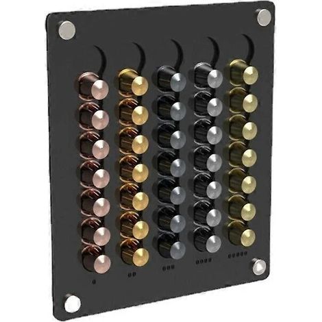 Organisateur de capsules de café en acrylique transparent, pour plan de travail de cuisine, bar à café, bureau ou hôtel.-AquaForge (1/4)