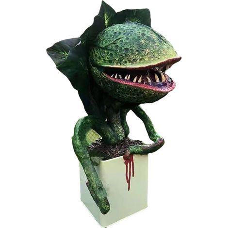 Statue Piranha - Sculpture Résine Extérieure pour Jardin Terrasse Arrière-Cour Intérieur Extérieur - Décoration Halloween Fantaisie - Lot de 1 (1/5)