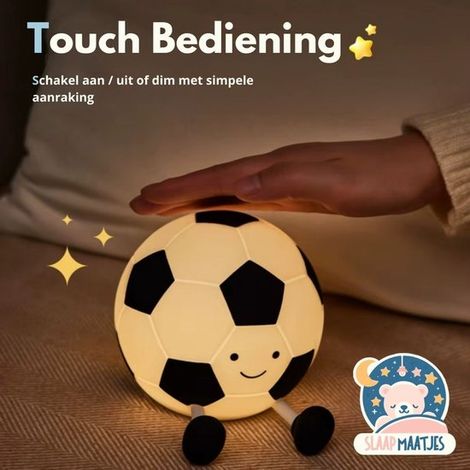 Veilleuse de nuit pour enfants sur le thème du football avec capteur tactile - (1/5)