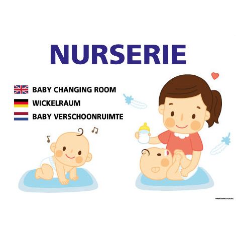 PANNEAU NURSERIE (H0430) - Adhésif - 105 x 75 mm