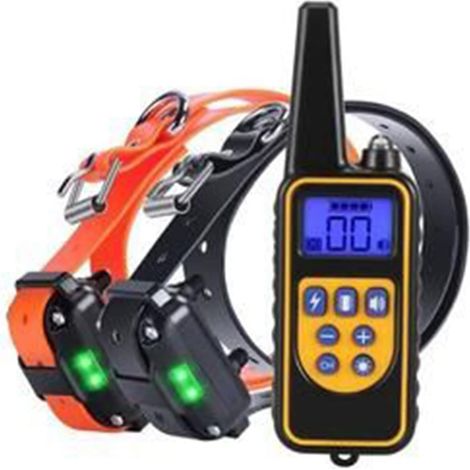 Collier de Dressage pour Chien InnovTec, 800 m, Télécommande, 2 Récepteurs, 4 Modes, Bip, Vibrations, Chocs Électriques, Rechargeable, Étanche (1/5)