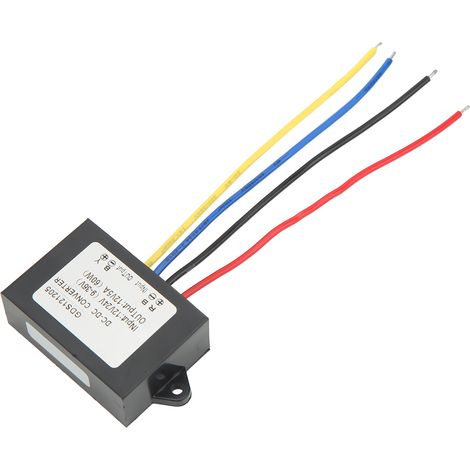Régulateur de tension DC-DC 12V 24V 9-36V vers 12V 5A, convertisseur étanche IP67, boîtier PP, module robuste pour camping-car et bateau (1/5)