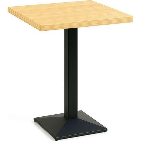 Mesas Auxiliares - Mesa Kuat Black 70 cm - Madera clara