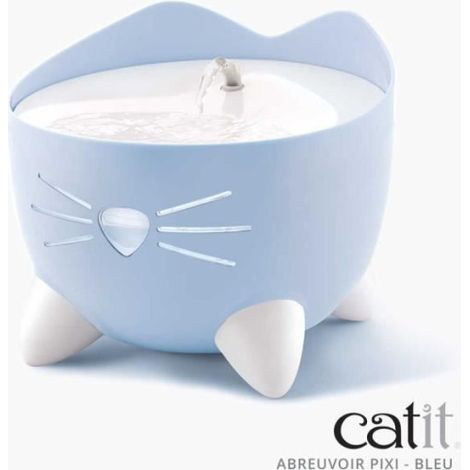 CAT IT Fontaine a eau automatique pour chat - 2,5 L - Bleu (1/5)