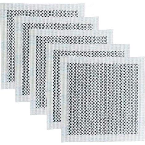 Patch De Réparation Murale Auto-Adhésive En Fibre De Verre Et Aluminium Pour Fissures Et Trous - Lot De 5 (1/4)
