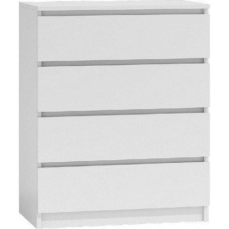 CÓMODA GRANDE MALWA M4 BLANCA PARA EL HOGAR O LA OFICINA