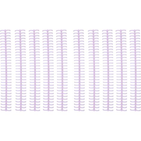 10 spirales de reliure en plastique, 30 anneaux pour classeur à feuilles mobiles, diamètre 12,7 mm, couleur lilas, pack de 10 (1/5)