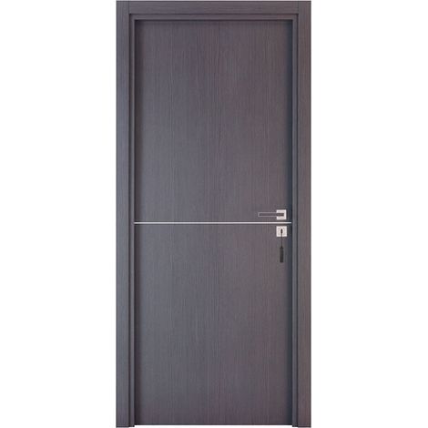 Bloc-porte pose fin de chantier collection PREMIUM Riva, H.204 x l.93 cm, aspect chêne cendré, réversible