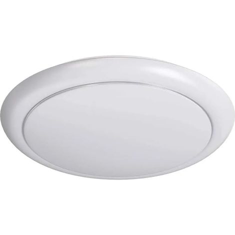 Plafonnier - lumière LED de 24 W, 3000 K, couvercle blanc, montage en surface, idéal pour un éclairage d'intérieur efficace et moderne. (1/4)
