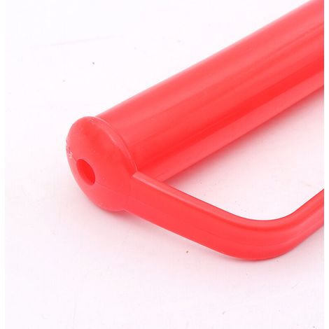 Lot de 2 poignées de sécurité pour diable - 25 mm - Poignées de rechange pour diable empilable avec protection anti-chocs - Rouge