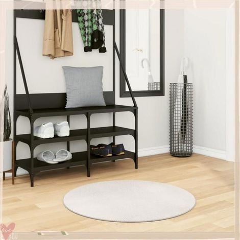 375445 Tapis IZA poils courts style scandinave crème 80 cm (1/5)