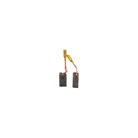 Set aus 2 anpassbaren Kohlen für Flex. Abmessungen: 6,3 x 8 x 15 mm.
