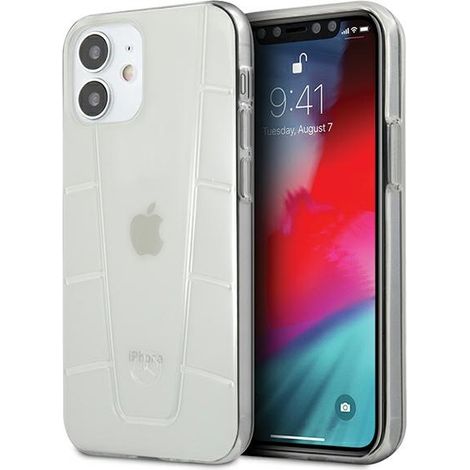 Funda rígida transparente Mercedes MEHCP12SCLCT para iPhone 12 mini de 5,4 pulgadas. Línea transparente. (1/5)