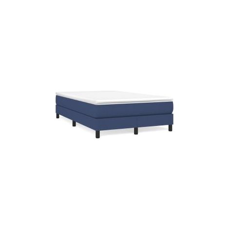Sommier à lattes de lit avec matelas Bleu 120x200 Tissu (1/5)