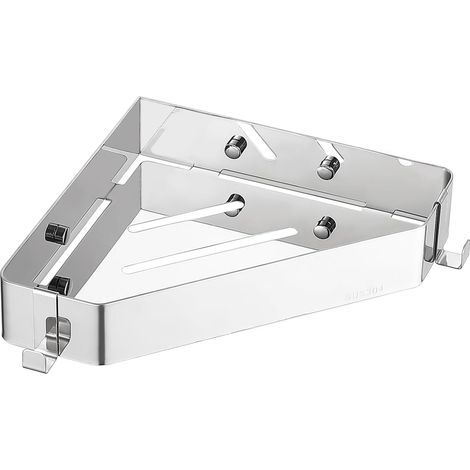 Étagère d'Angle Douche Cuisine Fixation Murale Acier Inox 304 (1/5)
