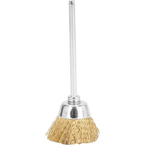 Brosse de nettoyage en fil de laiton pour perceuse, embout de polissage pour ongles, accessoire de manucure doré, outil de nettoyage professionnel (1/5)