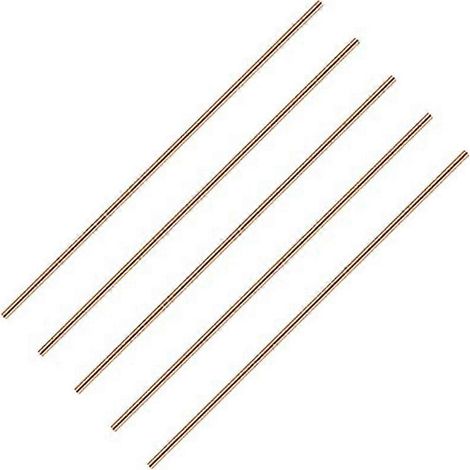 Pure copper round tringle 11 8 pouces length copper tringle 5 pièces 3 mm dia (1/5)
